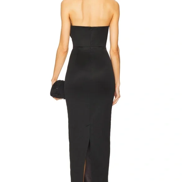 SAU LEE Esther Gown in Black - Picture 2 of 13